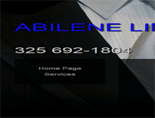 Tablet Screenshot of limoabilene.com